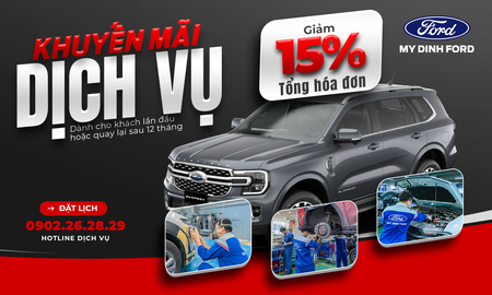 Chăm Xe Đúng Lúc – Tiết Kiệm Đúng Cách Với Ưu Đãi Dịch Vụ Tại Mỹ Đình Ford
